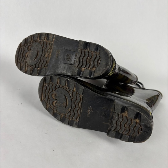 Western Chiefs, Rubber Green Camouflage Rain Boots Boys Size12, Led Lights - Picture 6 of 10